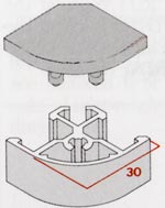 Click Systems Quadrant Section upright